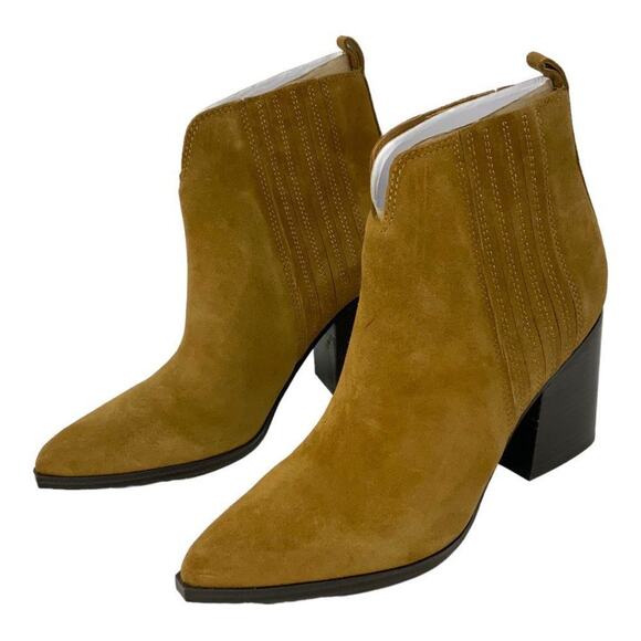 Marc Fisher Maree Brown Suede Block Heel Bootie Size 10 NWT $169 MSRP - Picture 5 of 6